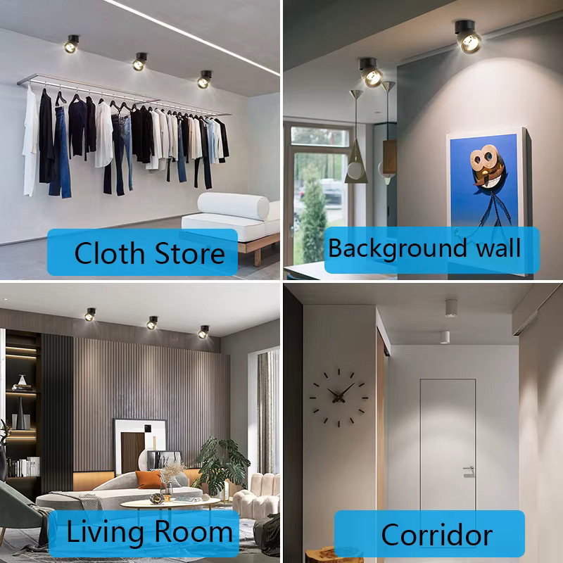 CANMEIJIA LED Einbaustrahler Recessed Downlight in Schwarz für Wohnzimmer, Badezimmer und Küche - Bild 5
