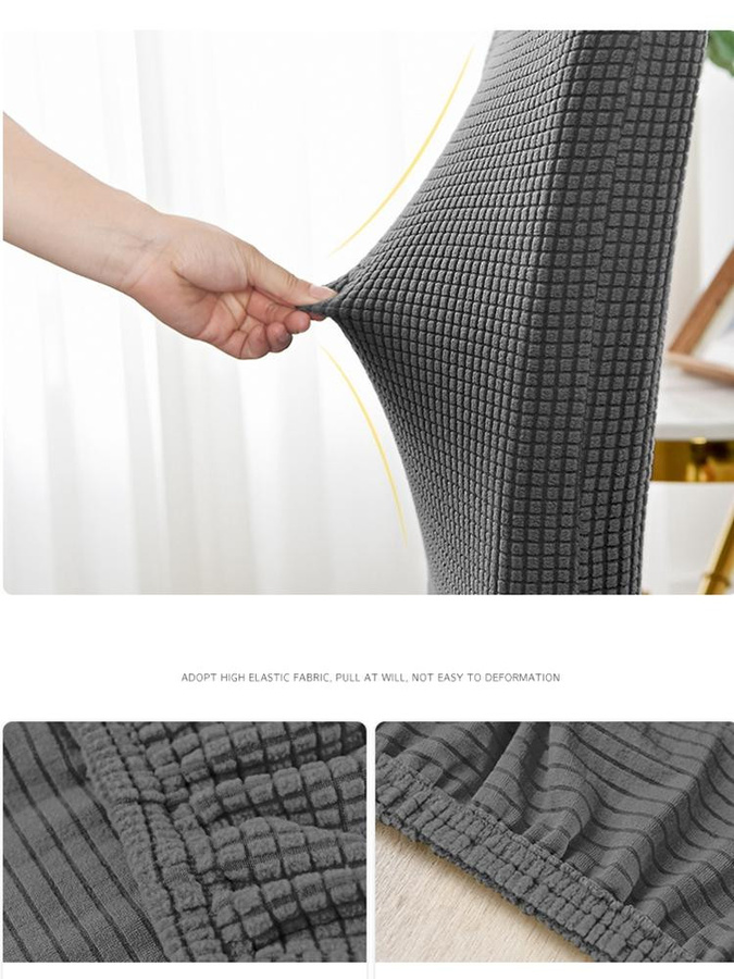 Wasserdichter Jacquard Stuhlbezug aus elastischem Spandex für Esszimmer- und Küchenstühle von Supermarket GO - Bild 2