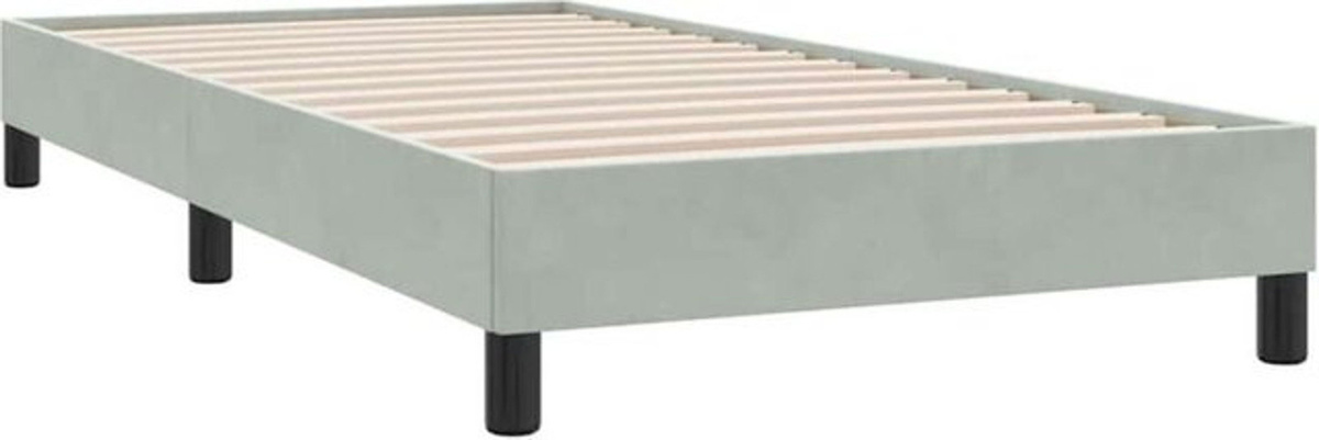 Polsterbett Vidaxl in Grau aus Samt, B/T/H: 80 x 210 cm - Bild 1