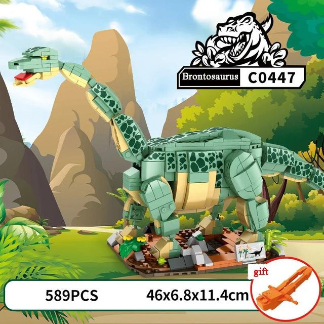 Yiran toy MOC Jurassic Serie Spinosaurus Tyrannosaurus Rex Velociraptor, Bausteine, Dinosaurier, ab 6 Jahren - Bild 1