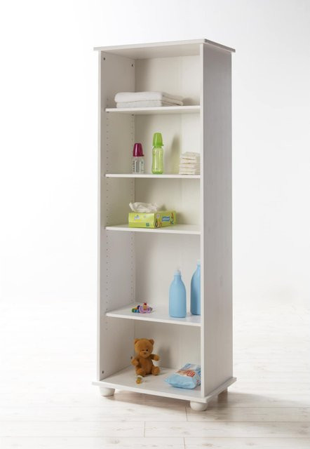 TiCAA Standregal Adam aus Kiefer in Weiß für das Kinderzimmer - Bild 1