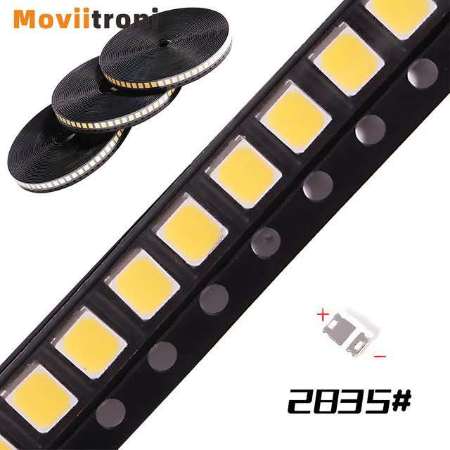 50 Stück 2835 SMD LED Chips 1 W in Schwarz - Bild 1