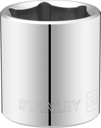 Stanley 1/2 Zoll 6-Kant Stecknuss 30 mm in Silber - Bild 1