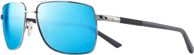 Revo Sonnenbrille, semi-rimless, rectangular, titanium, blue, Herren - Bild 1