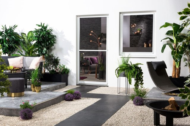 Hecht Fensterbausatz MASTER SLIM aus Fiberglas und Aluminium in Weiß, B: 150 cm, H: 160 cm - Bild 1