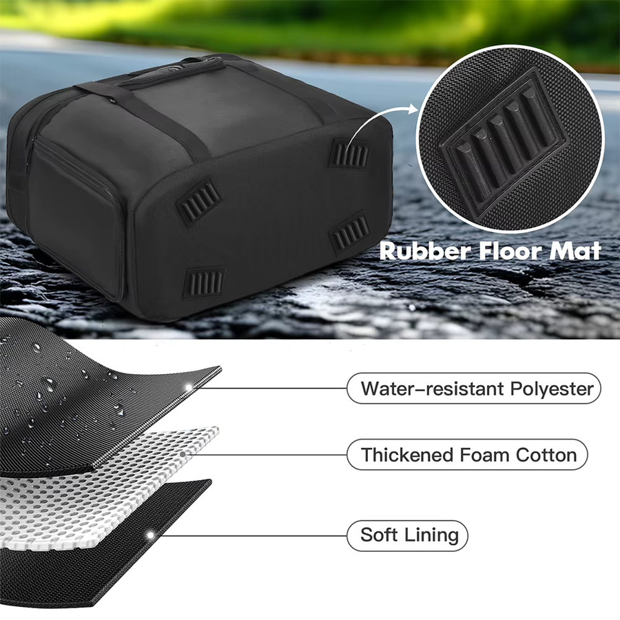 Ecoflow Delta 3 Plus Tragetasche in Schwarz, wasserdichte Aufbewahrungstasche mit Schultergurt und Griff - Bild 3