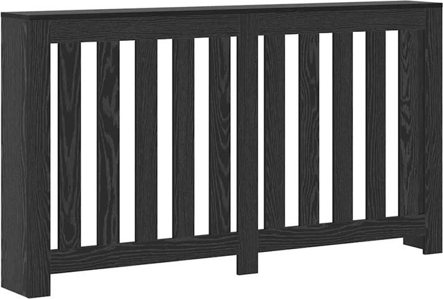 vidaXL Heizkörperabdeckung in Schwarz und Eichen-Optik, modern, B/T/H: 149 x 20 x 82 cm - Bild 1