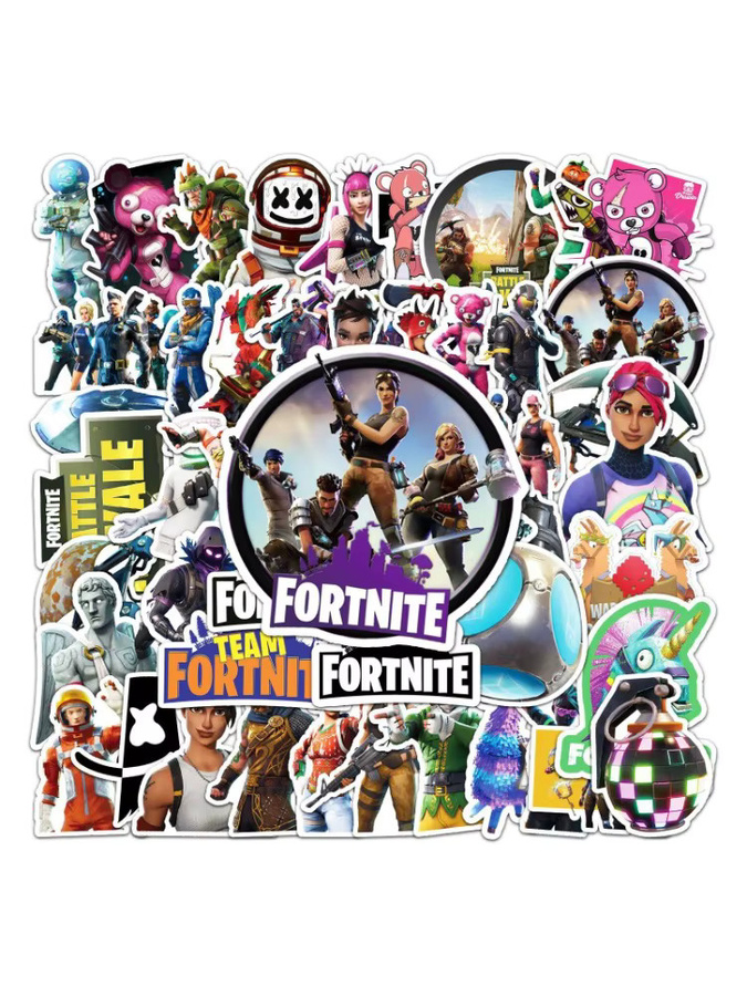 Fortnite Graffiti Aufkleber Set, wasserfeste Cartoon Spiel-Dekorationsaufkleber in Multicolour - Bild 5