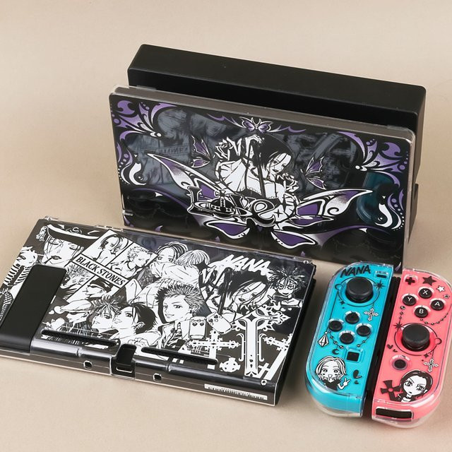 NANA Klare Schutzhülle mit Anime-Design kompatibel mit Nintendo Switch und Switch OLED, transparent und mehrfarbig - Bild 1