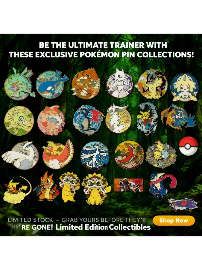 Bandai Pokemon Anstecknadel Brosche, Unisex - Bild 3