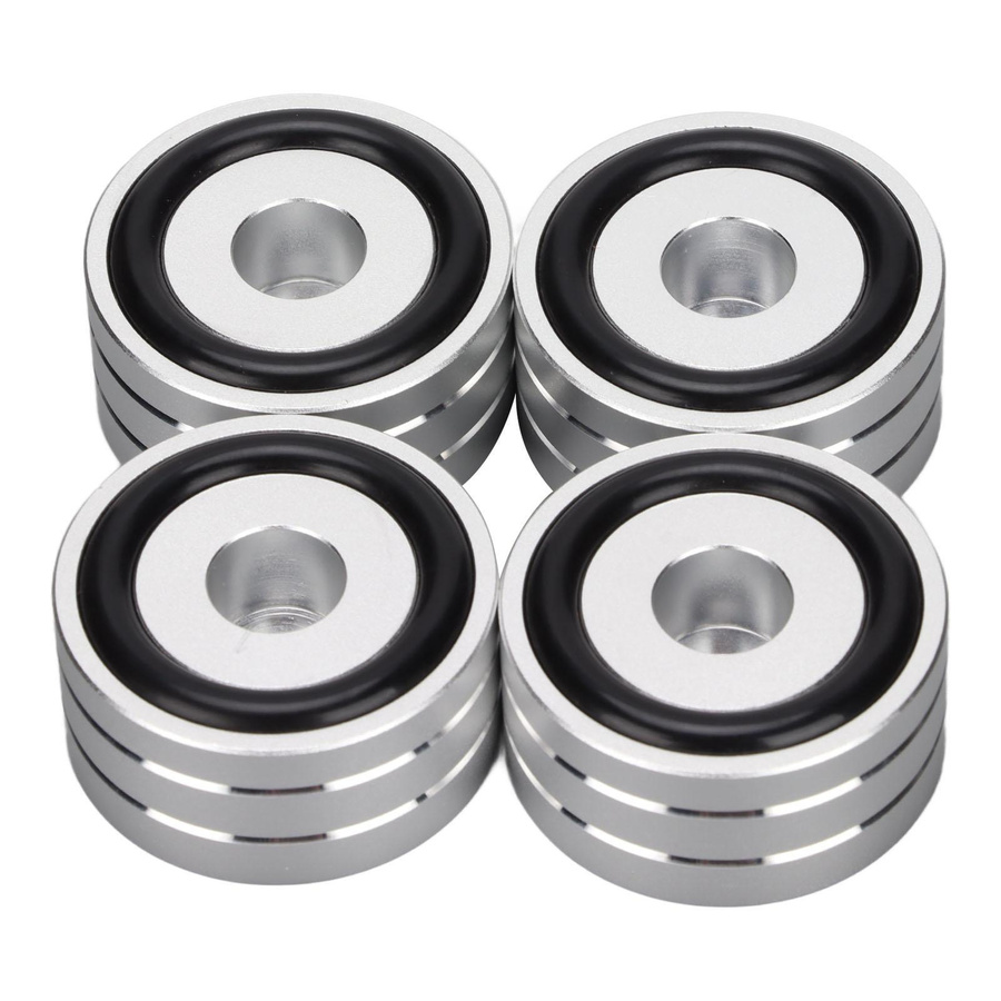 Koogeelife Lautsprecher-Isolationsspikes SP4010 Set, 4 Stück, Silber, Durchmesser: 4 cm, Höhe: 2 cm - Bild 2