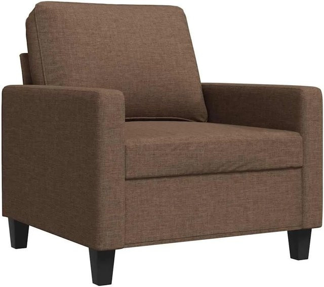 vidaXL Sessel Braun mit Stoffbezug und Armlehnen im modernen Design - Bild 1
