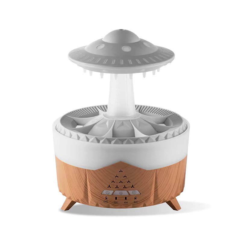 Kinscoter UFO Aroma-Diffusor und Luftbefeuchter mit Wassernebelring für ätherische Öle - Bild 4