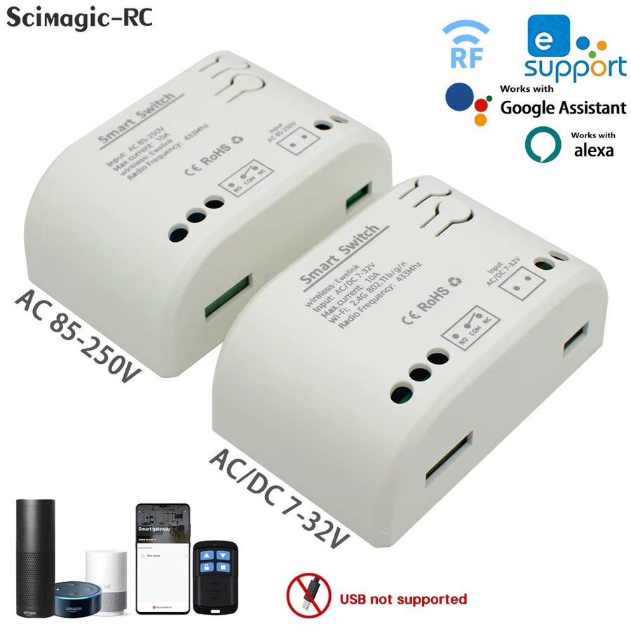 Scimagic-RC Smart Home Wifi Switch Tipp 1CH Modul in Weiß mit eWeLink, Alexa und Google Home Unterstützung - Bild 3