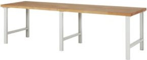 Rau Werkbank 7000-1 in Braun aus Holz und Stahl, B/T/H: 300 x 90 x 84 cm - Bild 1