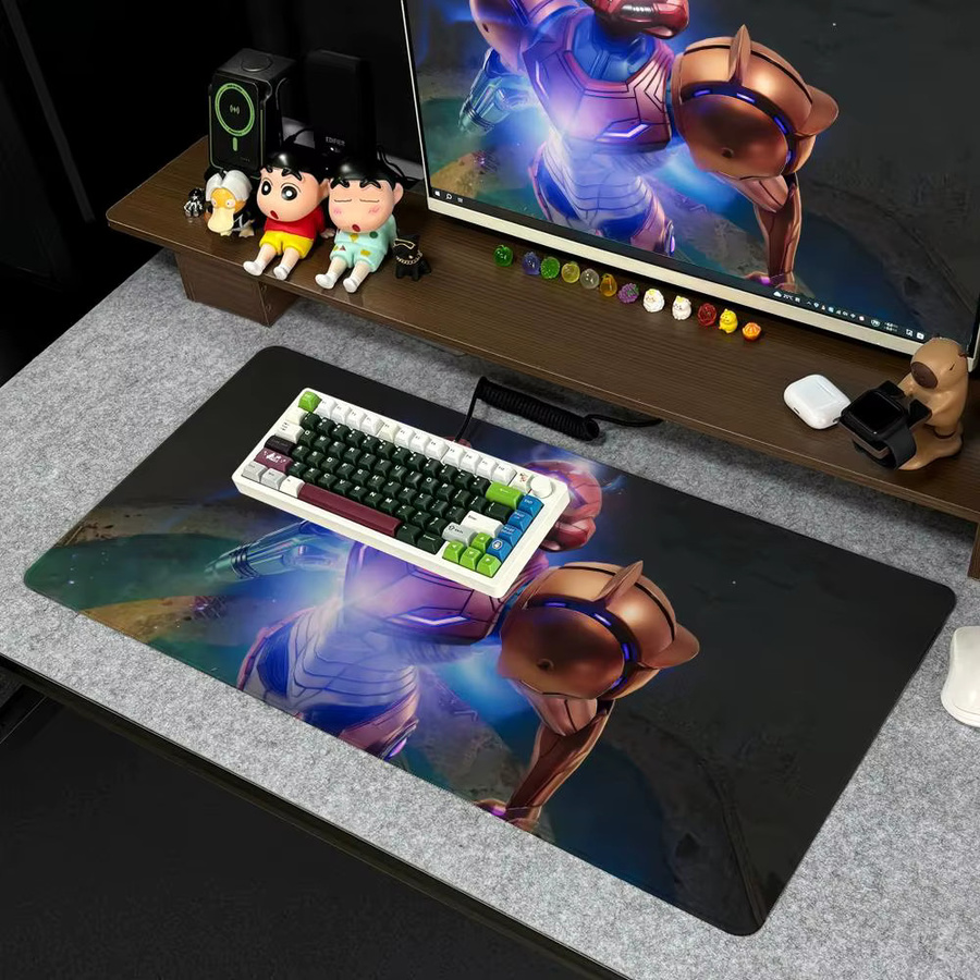 M-Metroid Prime 4 Beyond Mouse Pad XXL Gamer Deskmat mit HD Art Design, Schwarz/Mehrfarbig, B/T: 90 x 40 cm - Bild 3