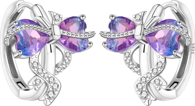 CYCUFF Ohrringe Creolen, 925 Silber, Damen, Love Bow - Bild 1