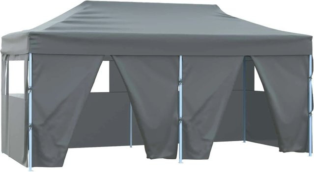 vidaXL Party-Zelt aus Oxford-Stoff und Stahl in Anthrazit, B/T/H: 580 x 291 x 315 cm - Bild 1