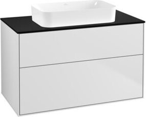 V&B Waschtischunterschrank Finion in Weiß lackiert, B/T/H: 100 x 60,3 x 50,1 cm - Bild 1