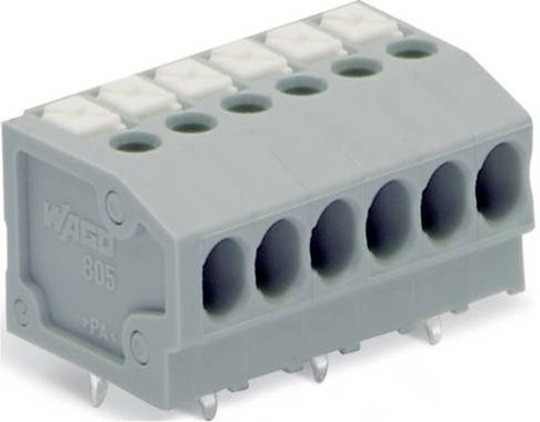 WAGO 805-103/000-006 Leiterplattenklemme in Blau und Grau, 420 Stück - Bild 1