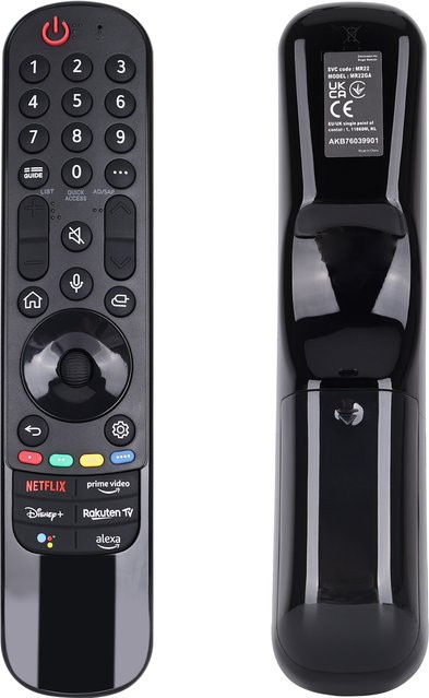 Universelle LG Magic Remote Control Fernbedienung für LED OLED LCD 4K 8K UHD Smart TV, Farbe: Schwarz - Bild 1