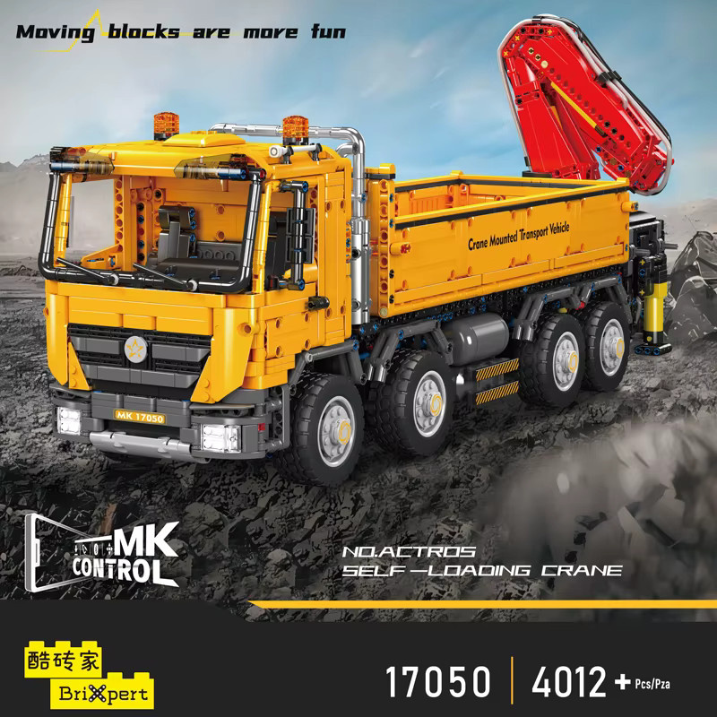 Mould King 17050 RC Actros Selbstladender Kran, Bausteine-Set, Technik-LKW - Bild 3