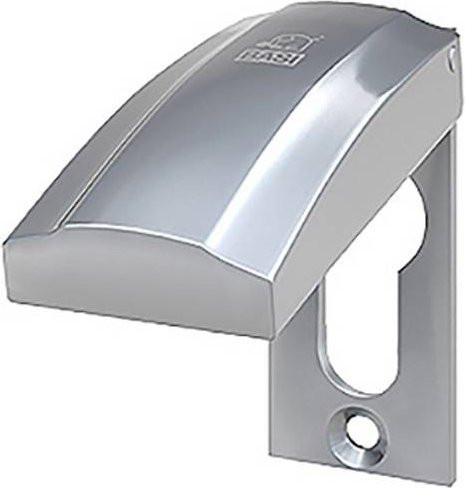 BASI Regenschutzrosette mit Schutzklappe aus Edelstahl in Silber 7820-0408 - Bild 1