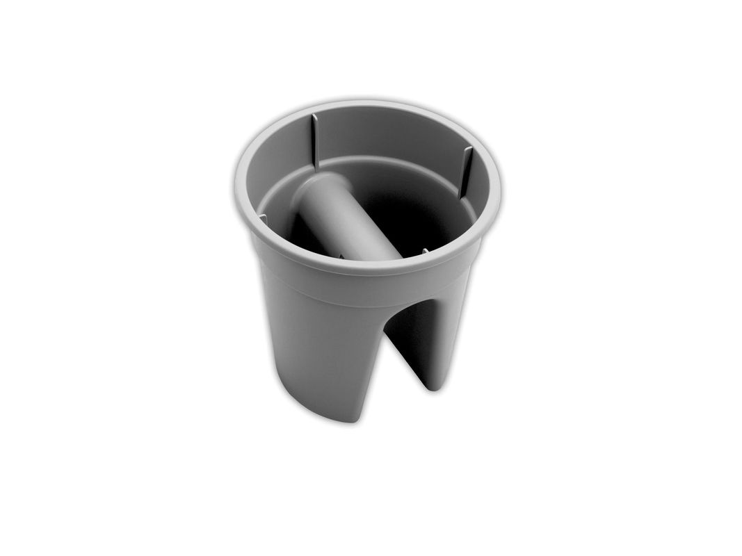 KHW Flowerclip Geländerblumentopf 3er Set Grau - Bild 2