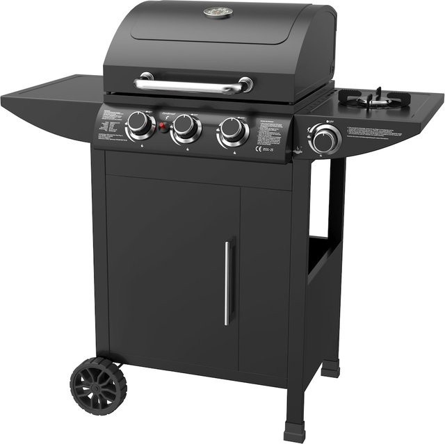 El Fuego Gasgrill San Francisco 3+1 AY5632 mit Edelstahlbrennern, Seitenbrenner und Warmhalterost - Bild 1