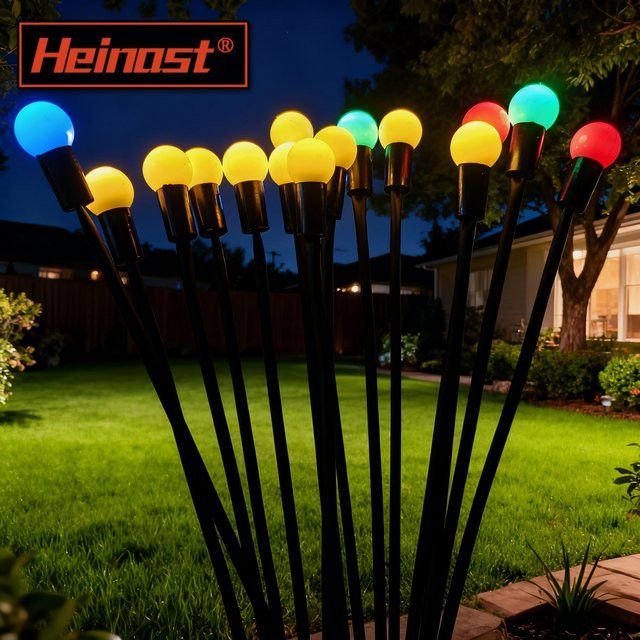Heinast LED Solar-Gartenleuchten Glühwürmchen-Lichter warm wasserdicht für Terrasse und Garten - Bild 1
