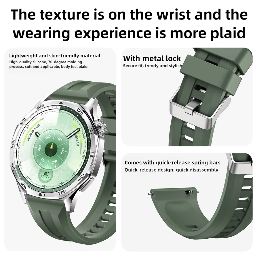 KOSPET Uhrenarmband Silikon, 22 mm, Unisex - Bild 1