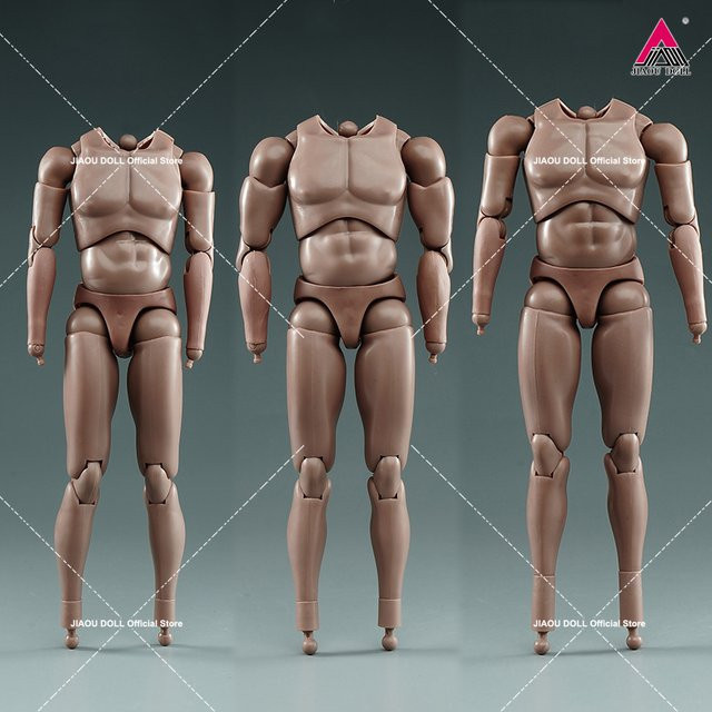 JIAOU DOLL Männlicher Muskelgelenkkörper, Actionfigur, Maßstab 1:6, Soldat - Bild 1