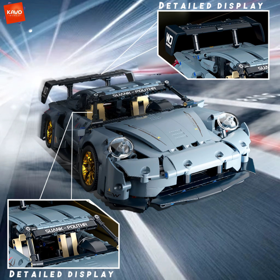 KAVOWORLD Supercar-Bausatz, Automodell, 973 Teile, ab 6 Jahren - Bild 4