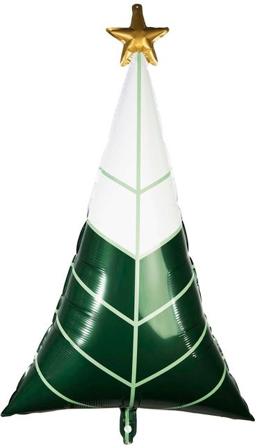 Rico Design Folienballon Tannenbaum für Weihnachten, Breite: 65 cm, Höhe: 110 cm - Bild 1