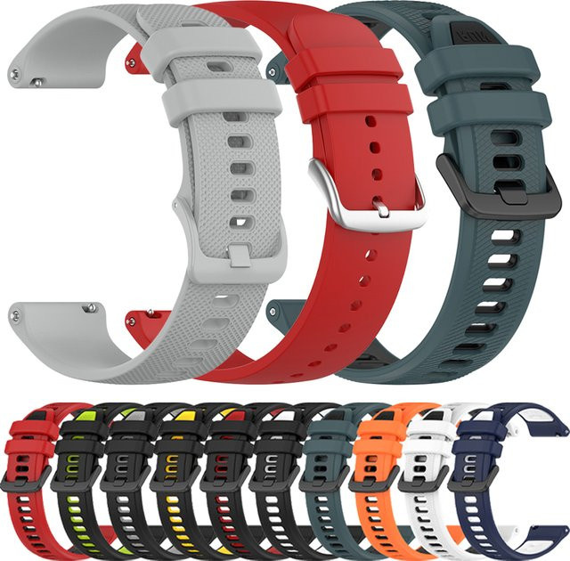 Uhrenarmband Silikon, Unisex, 20 mm, 22 mm - Bild 1