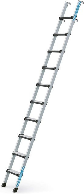 Zarges Regaleinhängeleiter Comfortstep LH aus Aluminium in Silber mit 10 Sprossen - Bild 1