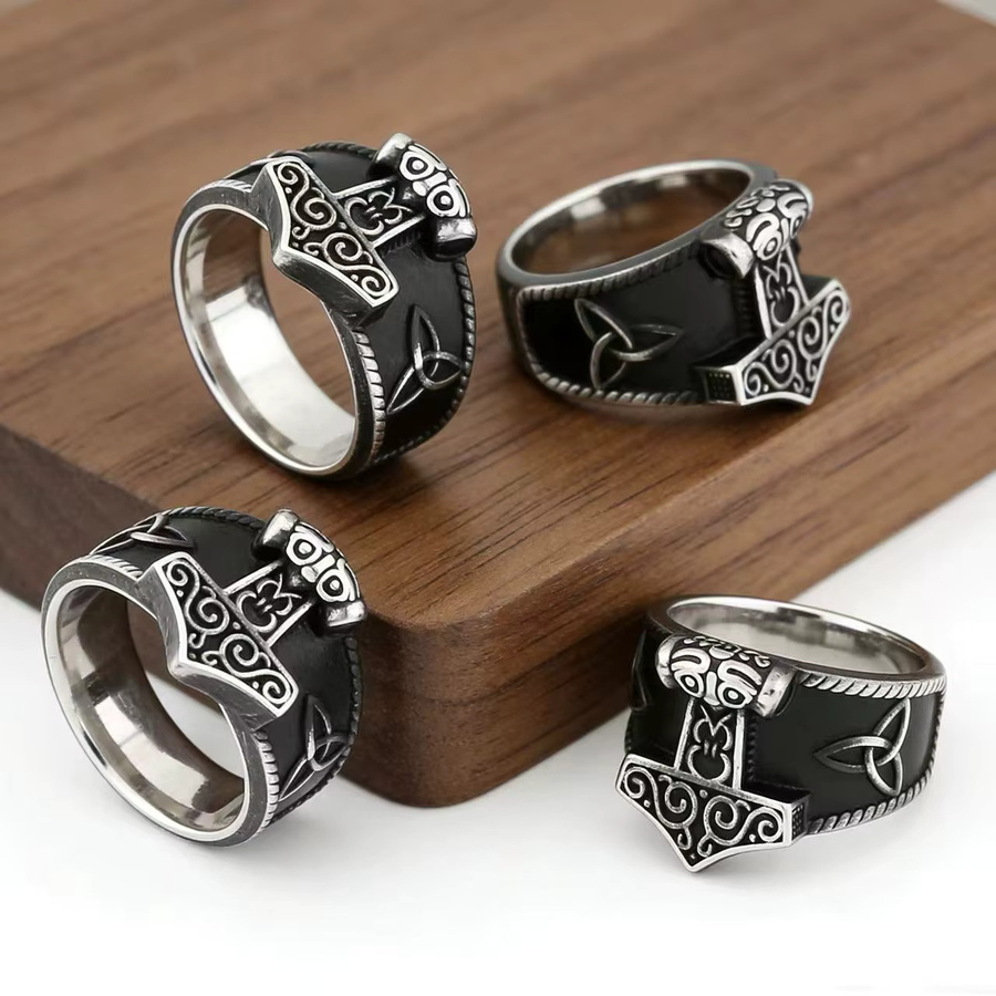HNSP Ring Edelstahl, Viking Mjolnir, Herren - Bild 6