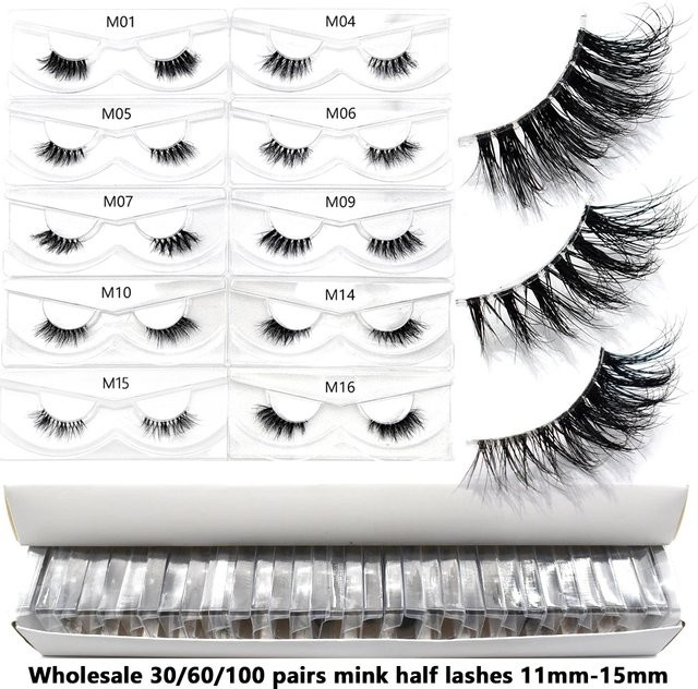 FOXESJI C13 Lashes Halbe Wimpern, Natürlich, Unisex - Bild 1