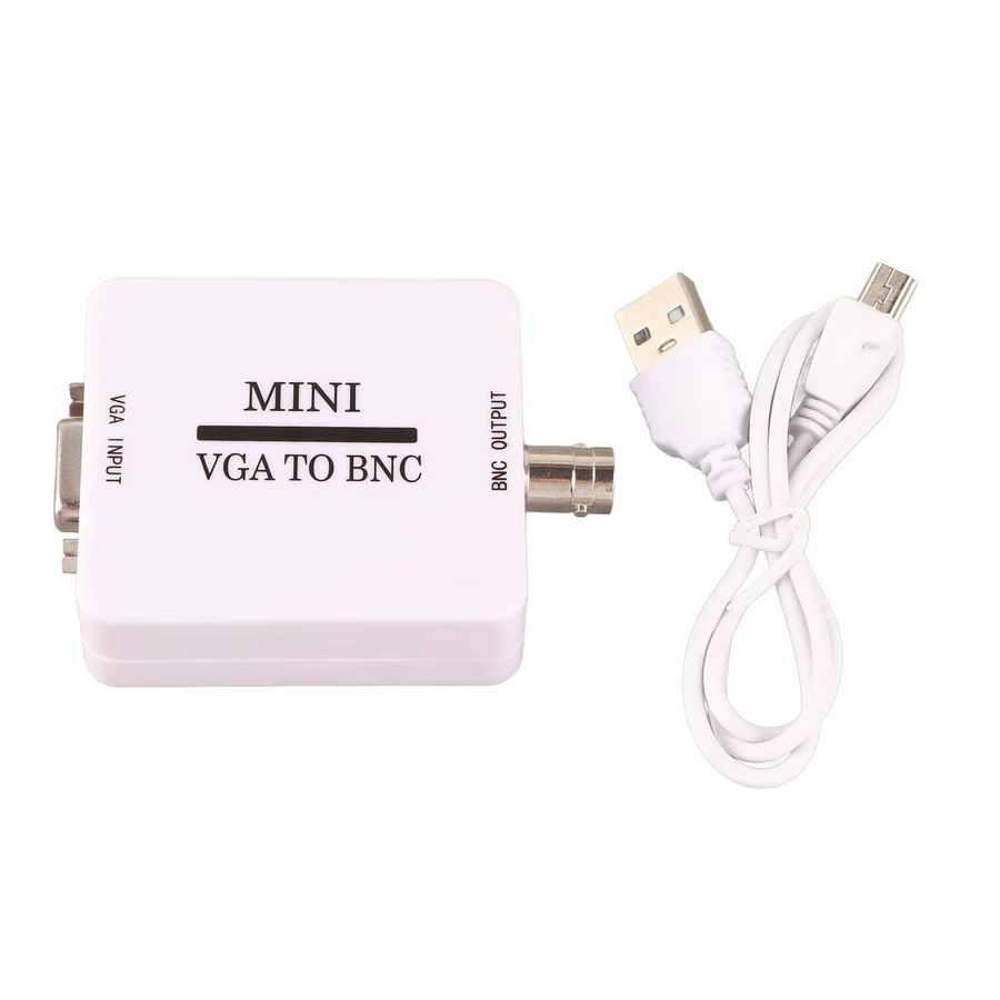 Dodocool Mini HD VGA zu BNC USB Videokonverter für HDTV-Monitore und Computer in Weiß - Bild 2