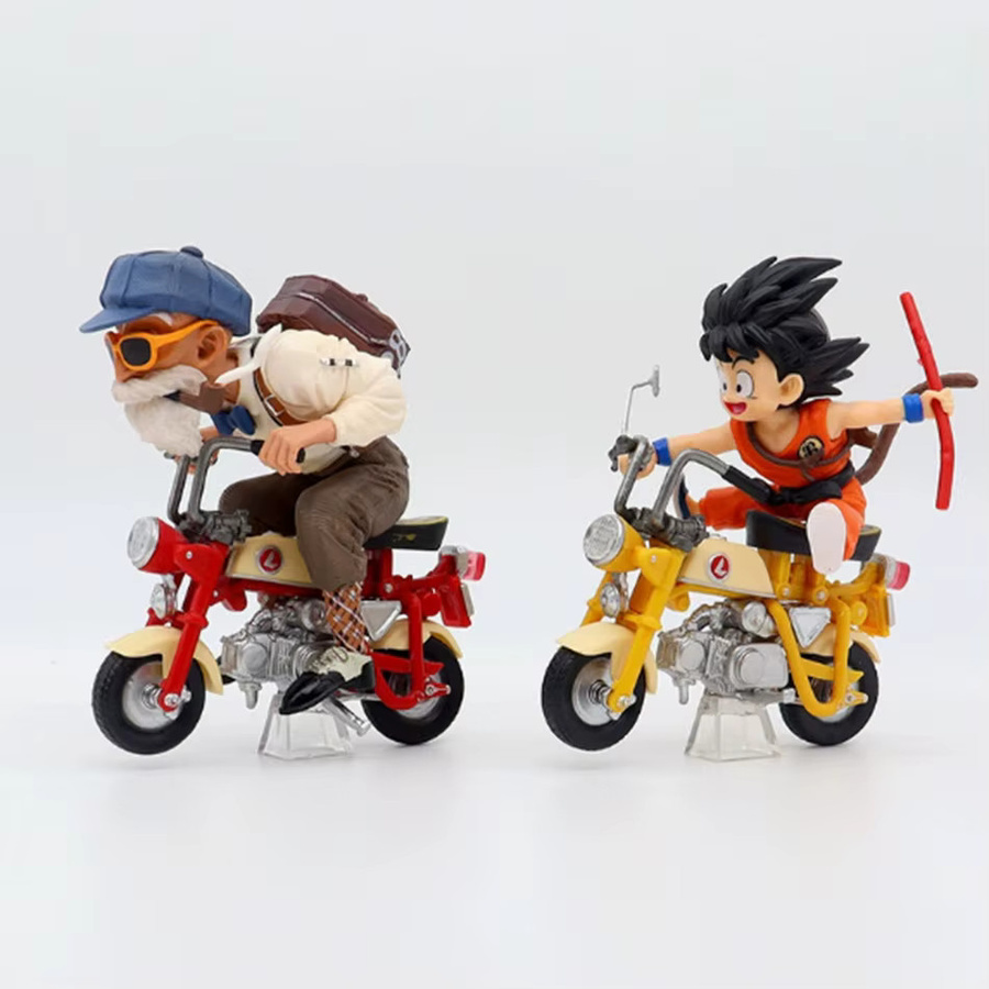 Bandai Dragon Ball Z Son Goku & Master Roshi Motorrad Kame Sennin Actionfigur, PVC - Bild 3