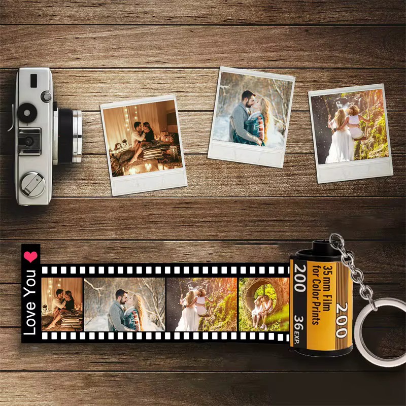 Schlüsselanhänger Fotofilmrolle und Fotoalbum, Unisex - Bild 4