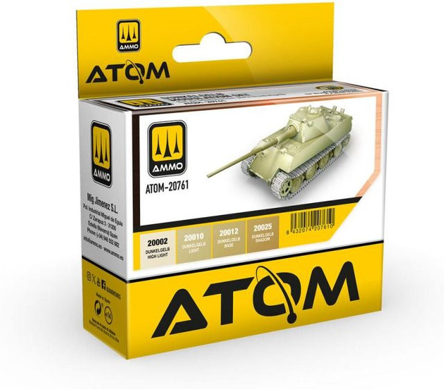 AMMO by MIG Jimenez ATOM Dunkelgelb Modulation Set, Gelb, Zubehör - Bild 1