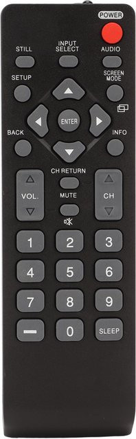 Sylvania Ersatz-Fernbedienung für Emerson TV Modelle LC195EMX LC320EMX LC320EMFX LC320EMXF in Schwarz - Bild 1