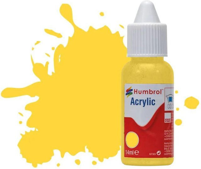 Humbrol No 74 Linen Matt, Acryl, 14 ml, Gelb - Bild 1
