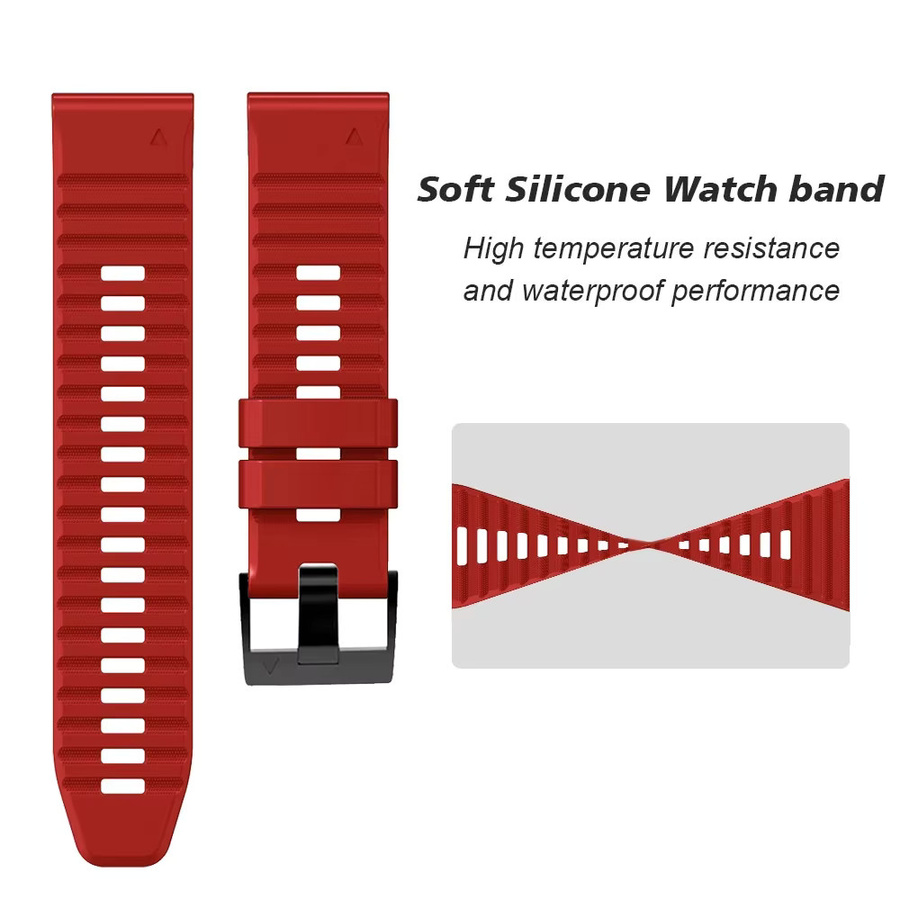 QCTOG Uhrenarmband Silikon, 22 26mm, Unisex - Bild 3