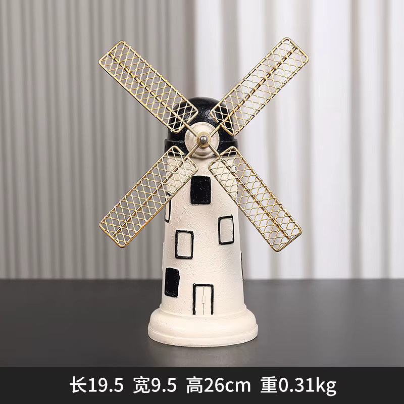 Kreative Retro Windmühle als kleines Keramik-Ornament für dein Zuhause in Multicolour - Bild 2