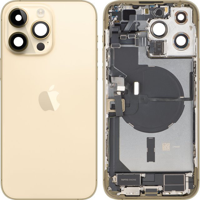 Apple iPhone 14 Pro Max Batteriedeckel mit Mittelgehäuse in Gold - Bild 1