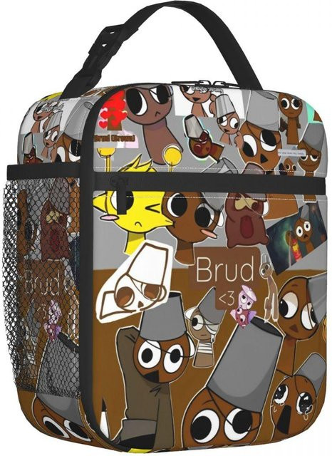 Incredibox Sprunki Isolierte Lunchtasche von Fancy Style Studio, Tragbarer Thermokühler Bento-Box für Picknick, Mehrfarbig - Bild 1