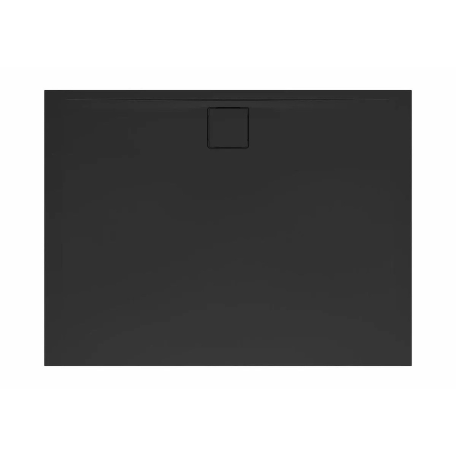 Swiss Aqua Technologies Duschwanne Vision Rechteckig Flach aus Gussmarmor in Schwarz, B/T: 120 x 80 cm - Bild 2