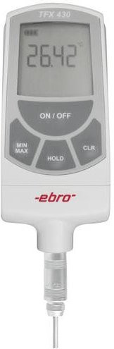 Ebro TFX 430 + TPX 230 Temperatur-Messgerät mit starrem Fühler in Weiß, Messbereich -100 bis +400°C - Bild 1